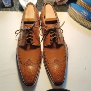 Tan Wing-tip shoes size 9 1/2